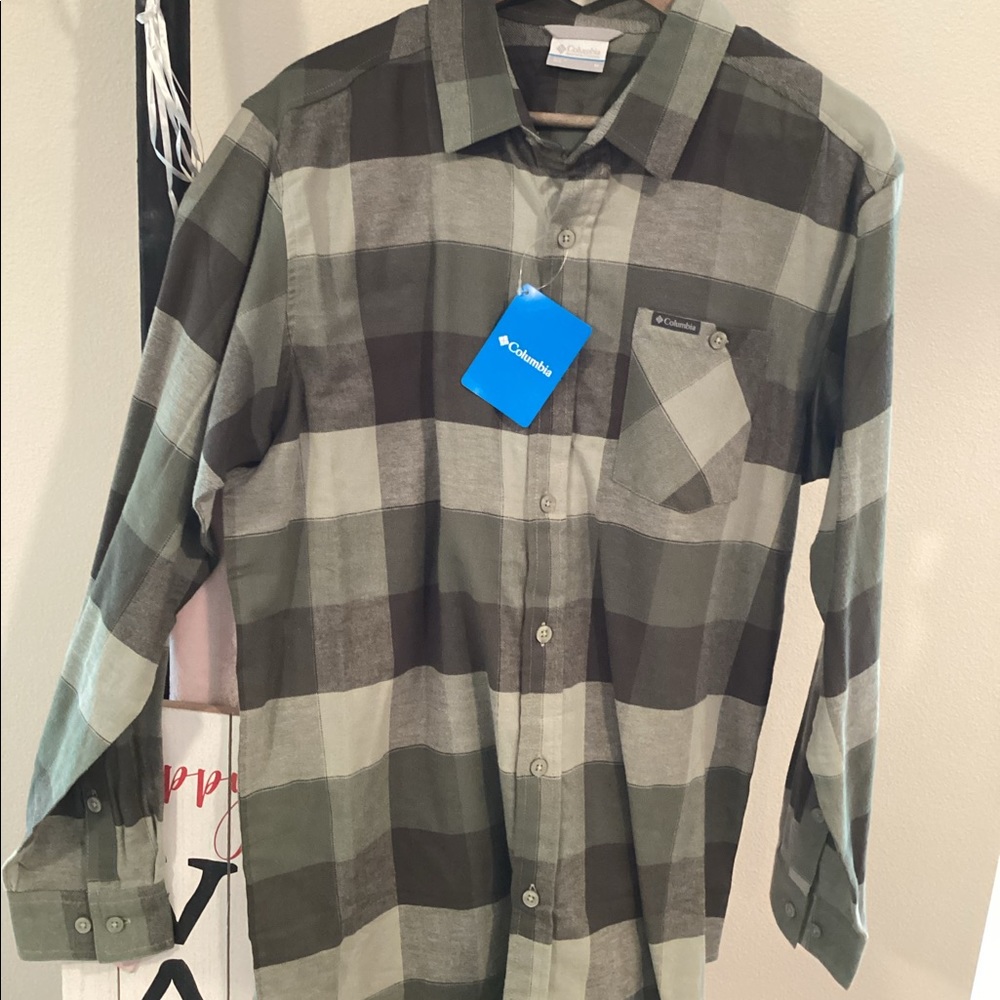 Columbia Men's Log Hopper EXS Shirt Plaid Long Sleeve